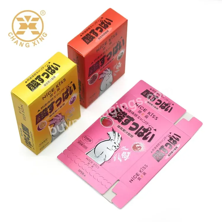 Wholesale Custom Offset Printing Packaging Cartoon Sweet Japanese Soft Candy Paper Box