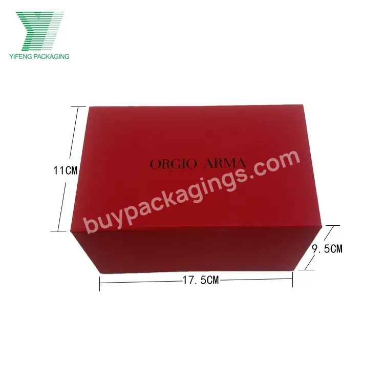 Wholesale Custom Packaging Elegant Red Cosmetic Box Folding Paper Gift Box For Skincare Packaging