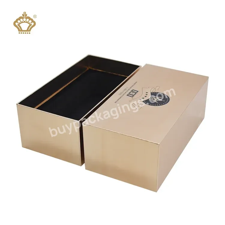 Wholesale Custom Printed Handmade Luxury Rigid Paper Cardboard Gold Simple Glitter Empty Gift Box Packaging