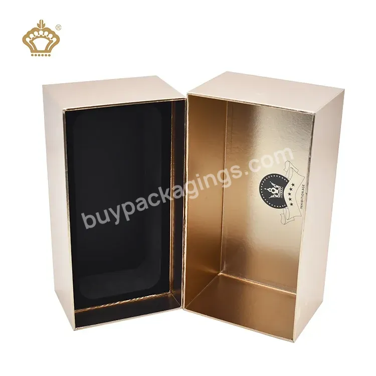 Wholesale Custom Printed Handmade Luxury Rigid Paper Cardboard Gold Simple Glitter Empty Gift Box Packaging