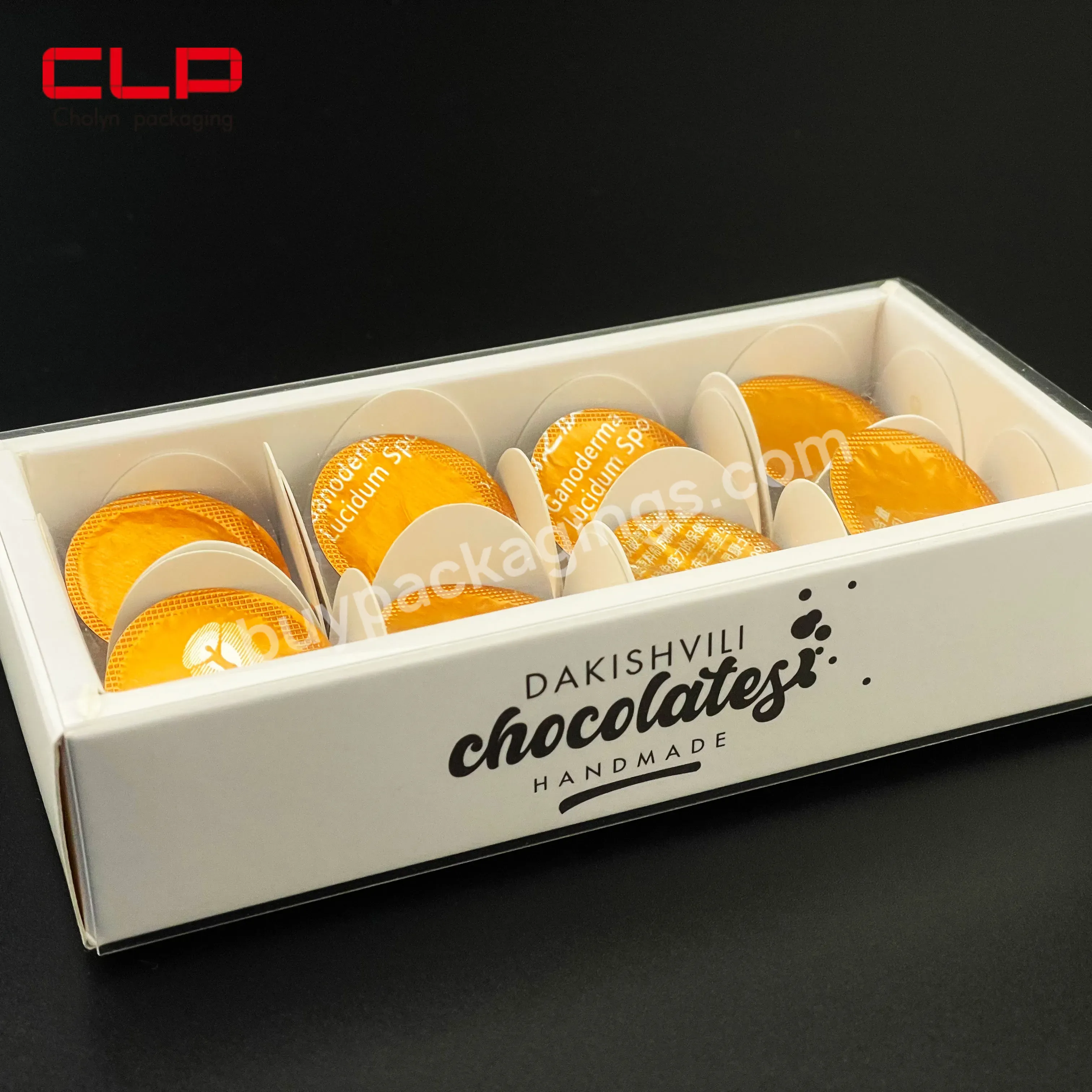 Wholesale Custom Printed Luxury Folding Rigid Paper Chocolate Packaging Box For Wedding Invitation Gift