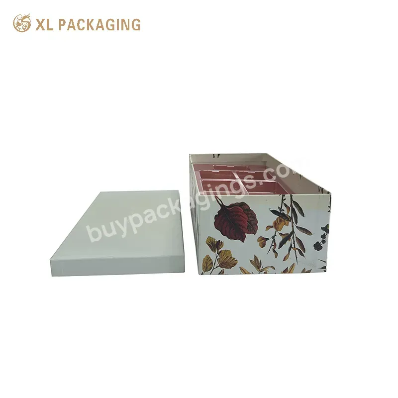 Wholesale Custom Printing Flower Premium Cosmetic Lid And Base Box For Women - Buy Paper Lid And Base Box For Cosmetic,Printing Flower Paper Box,Creative Lid And Base Paper Packaging Box.