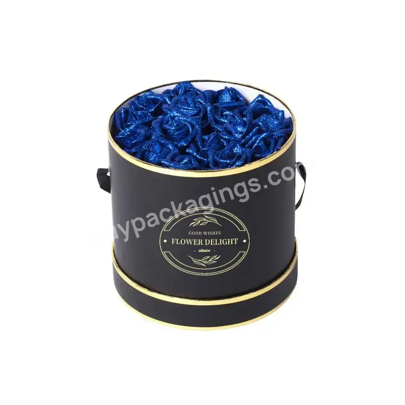 Wholesale Custom Round Square Heart Shape Luxury Paper Flower Display Box With Clear Lid