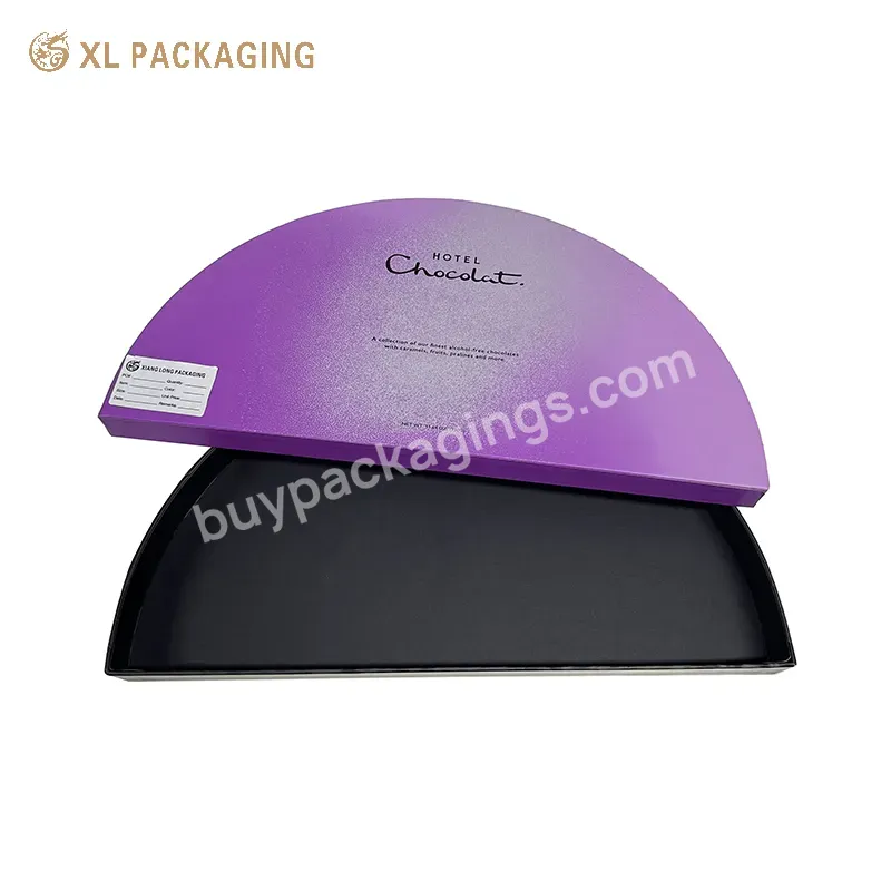 Wholesale Custom Semicircle Shape Box Gift Lid And Base Packaging Box For Logo