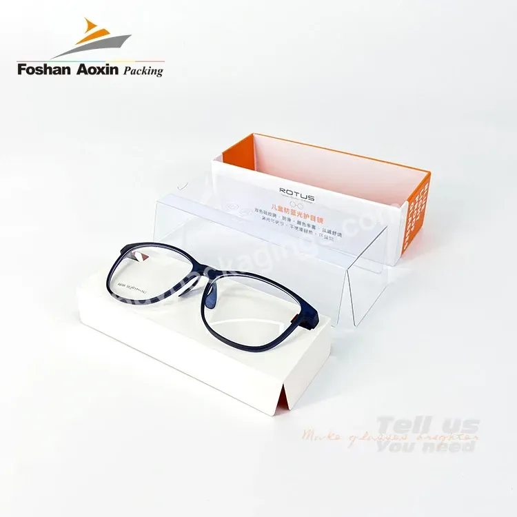 Wholesale Custom Size Logo Hot Stamping Eco Friendly Sunglasses Transparent Packaging Paper Boxes