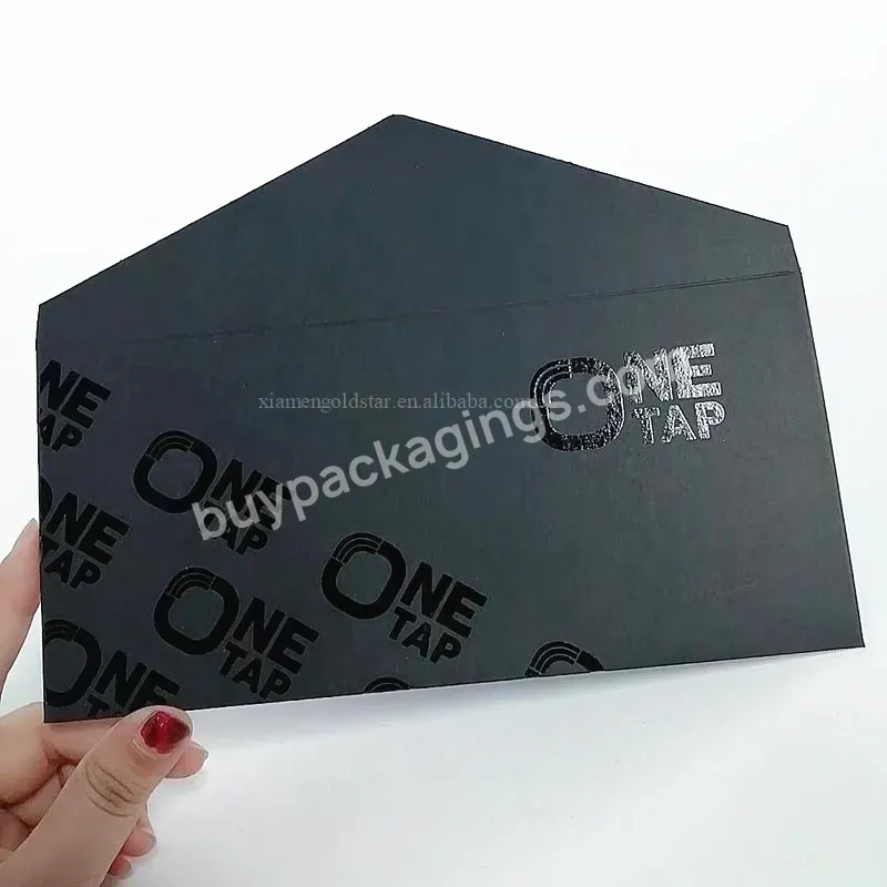 Wholesale Customized Printing Embossed Spot Uv Paper Card Sleeve Cardboard Card Envelopes