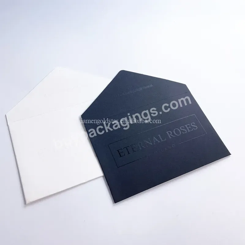 Wholesale Customized Printing Embossed Spot Uv Paper Card Sleeve Cardboard Card Envelopes