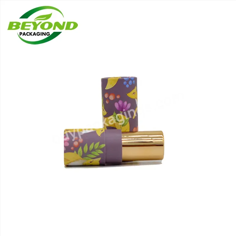 Wholesale Eco Friendly Empty Round Cardboard Roll On Deodorant Stick Container Twist Up Kraft Paper Tube