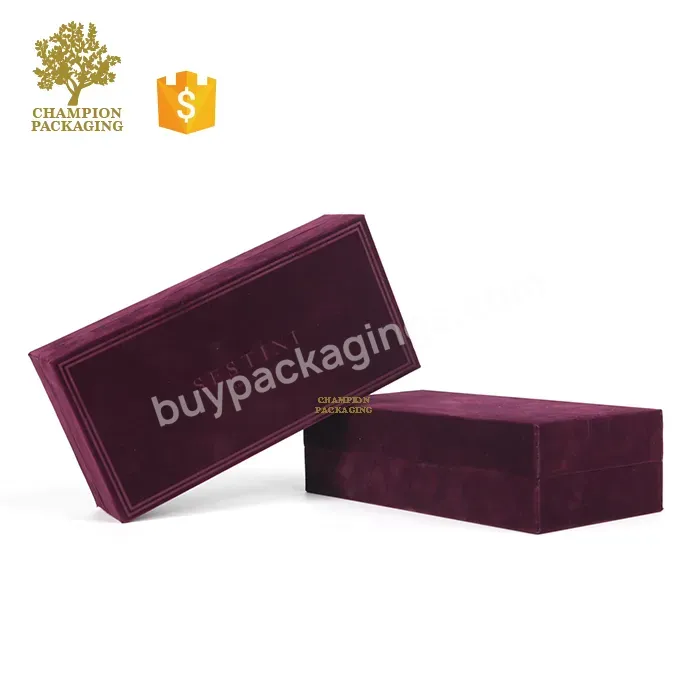 Wholesale Elegant Velvet Suede Crafts Perfume Packaging Gift Box