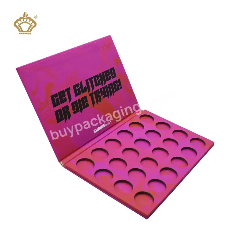 Wholesale Eyeshadow Palette Empty Magnetic Paper Package Makeup Container Cosmetics Packaging