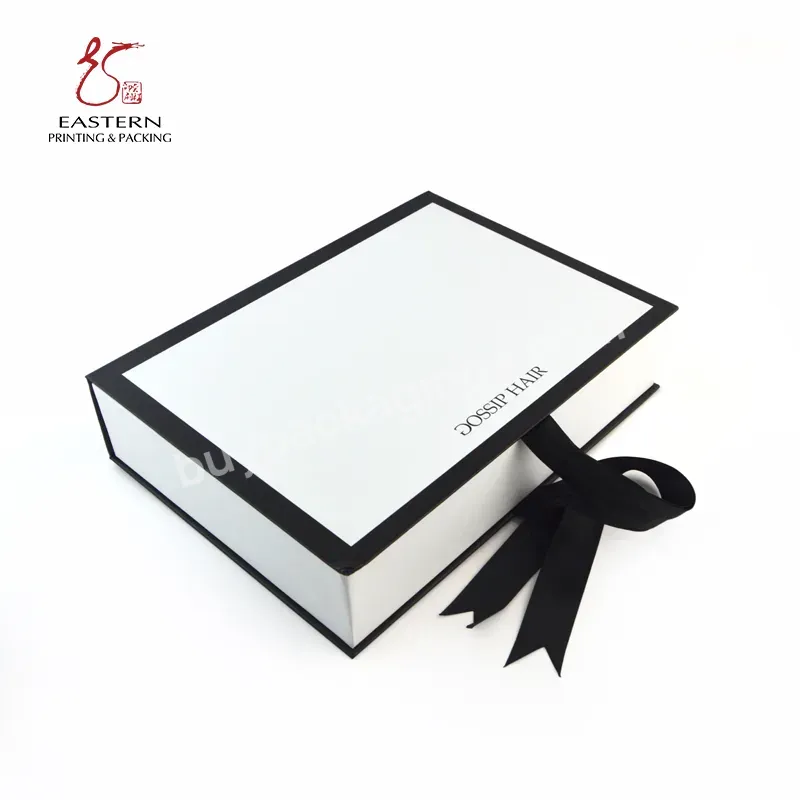 Wholesale Fashion Bow Ribbons Collapsible Packaging Gift Box With Big Bow Tie