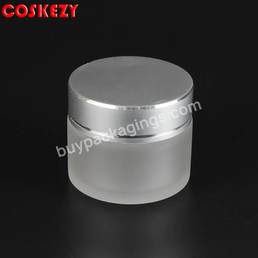Wholesale Frosted 100g Glass Cream Jar Cosmetic Containers For Face Cream - Buy 100g Glass Cream Jar,Cosmetic Containers For Face Cream,100ml Glass Cosmetic Jar.