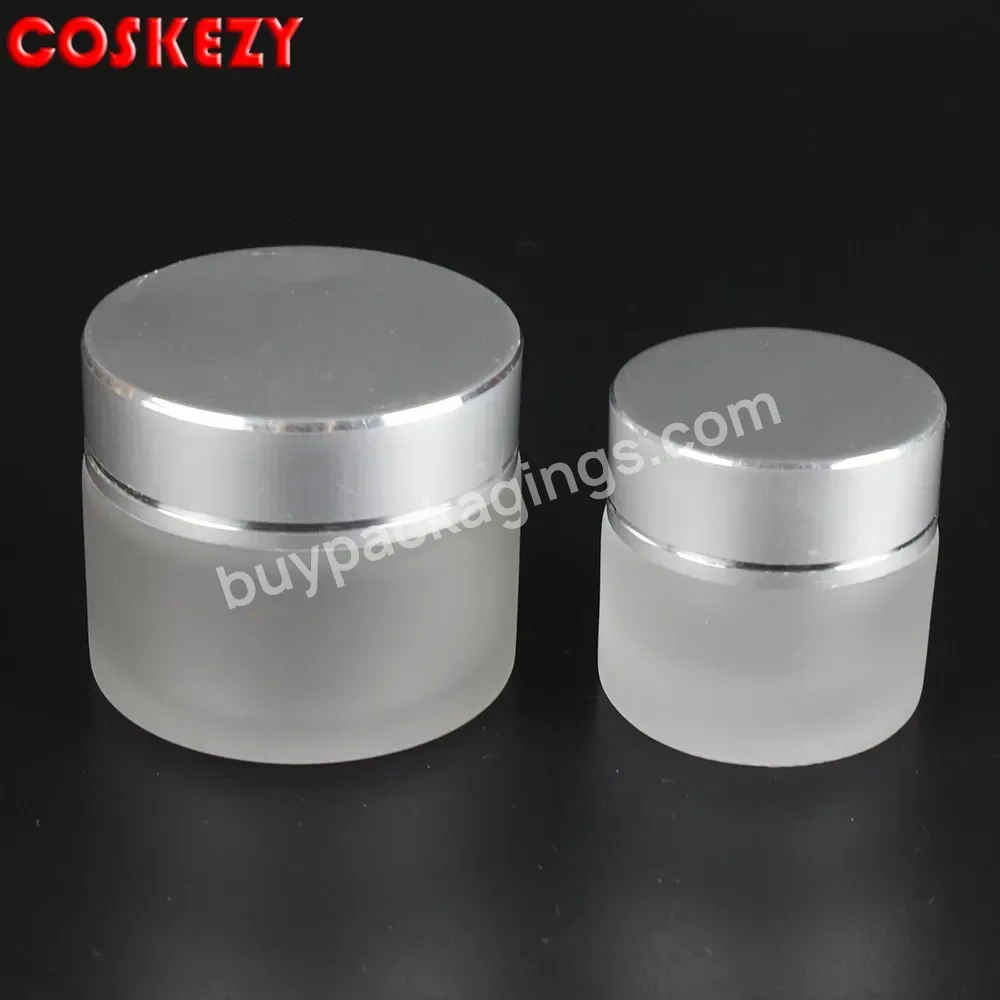 Wholesale Frosted 100g Glass Cream Jar Cosmetic Containers For Face Cream - Buy 100g Glass Cream Jar,Cosmetic Containers For Face Cream,100ml Glass Cosmetic Jar.