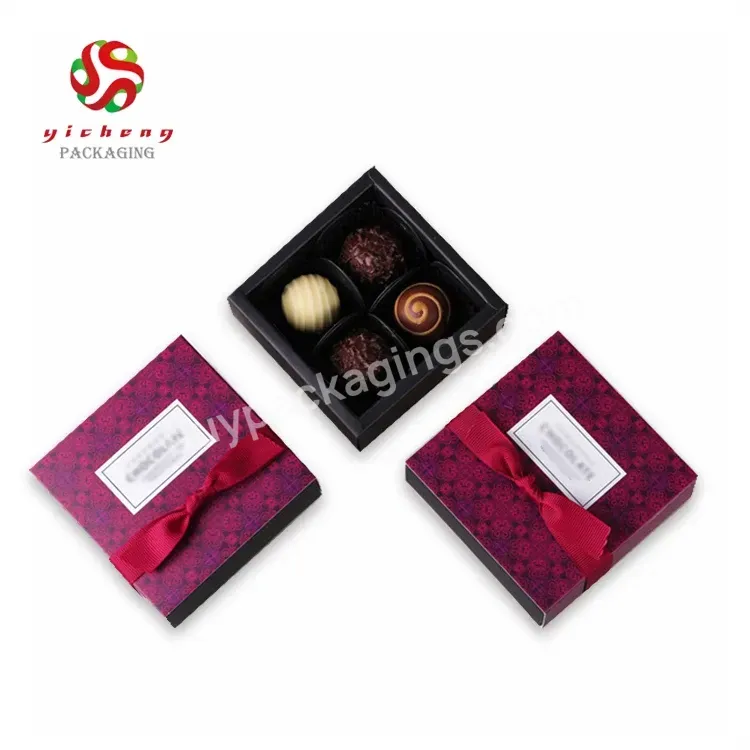 Wholesale High Luxury Truffle Gift Packaging Candy Paper Packing Chocolate Strawberries Boxes With Blister