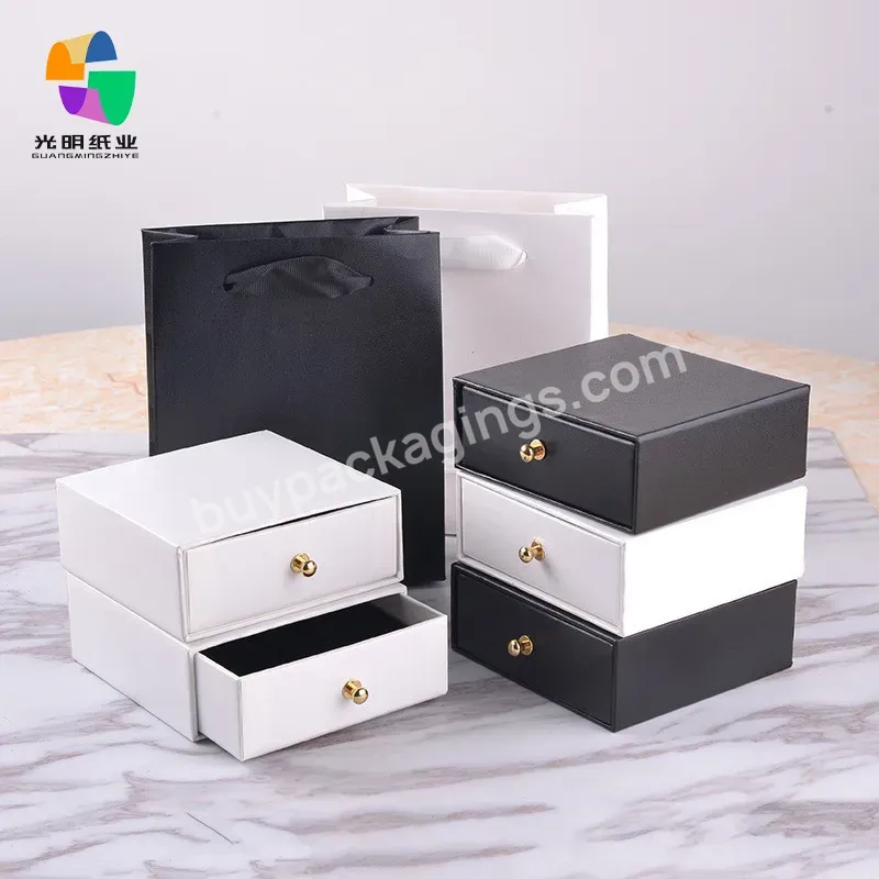 Wholesale Hot Sales Personalized Custom Standard Storage Foldable Cardboard Jewelry Drawer Boxes