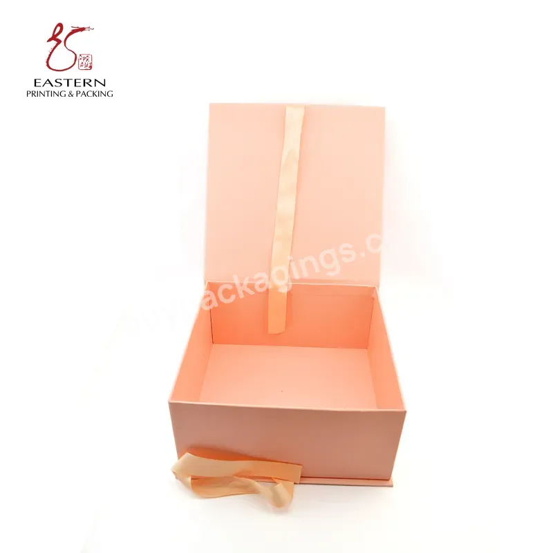 Wholesale Hot Stamping Cardboard Hair Bundles Packaging Box Hair Extension Wig Magnetic Gift Box With Ribbon For Wig Accessories