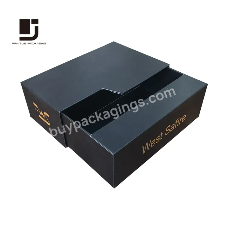 Wholesale Luxury Black Irregular Gift Paper Box Package
