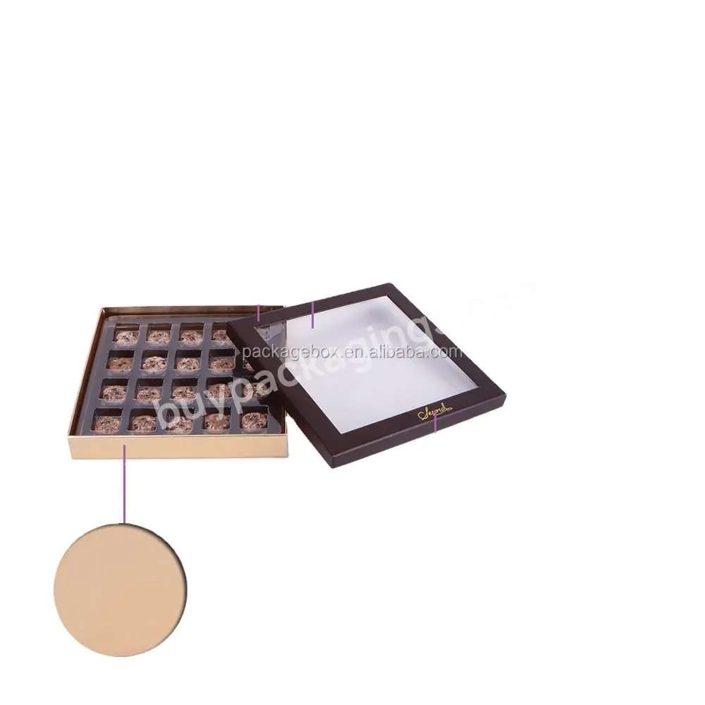 Wholesale Luxury Chocolate Boxes Packaging Sweetmeats Box With Pvc Transparent Window
