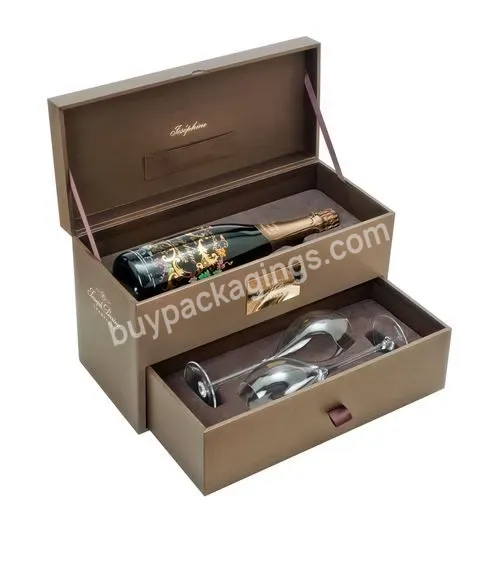 Wholesale Luxury Collapsible Opener Bamboo Wine And Chocolate Packaging Box Stemless Charm Magnum Wine Bottle Glass Gift Box - Buy Wine And Chocolate Box,Wine Glass Box Set,Stemless Wine Glass Boxes.