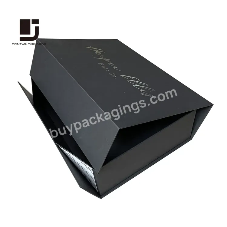 Wholesale Luxury Custom Logo Magnetic Flap Box Folding