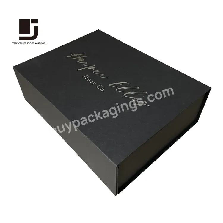 Wholesale Luxury Custom Logo Magnetic Flap Box Folding