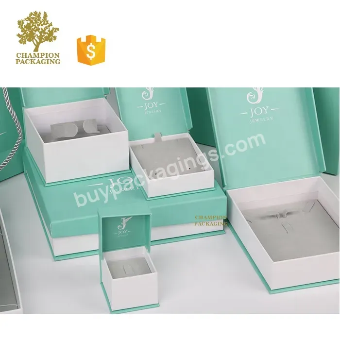 Wholesale Luxury Custom Logo Paper Jewellery Gift Boxes Ring Earrings Necklace Bracelet Jewelry Packaging Box With Insert