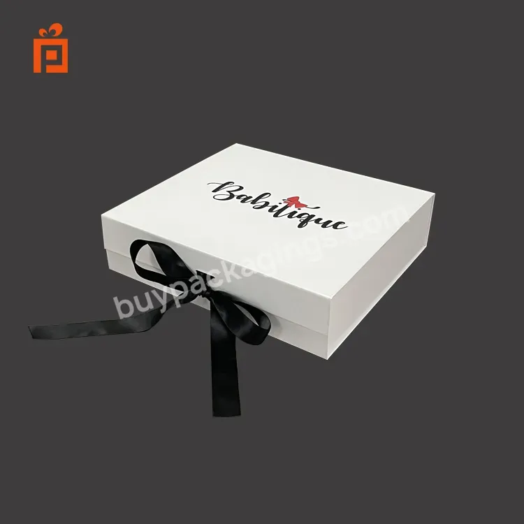 Wholesale Luxury Custom Logo Small Baby Paper Packaging Gift Box With Magnetic Lid Closure