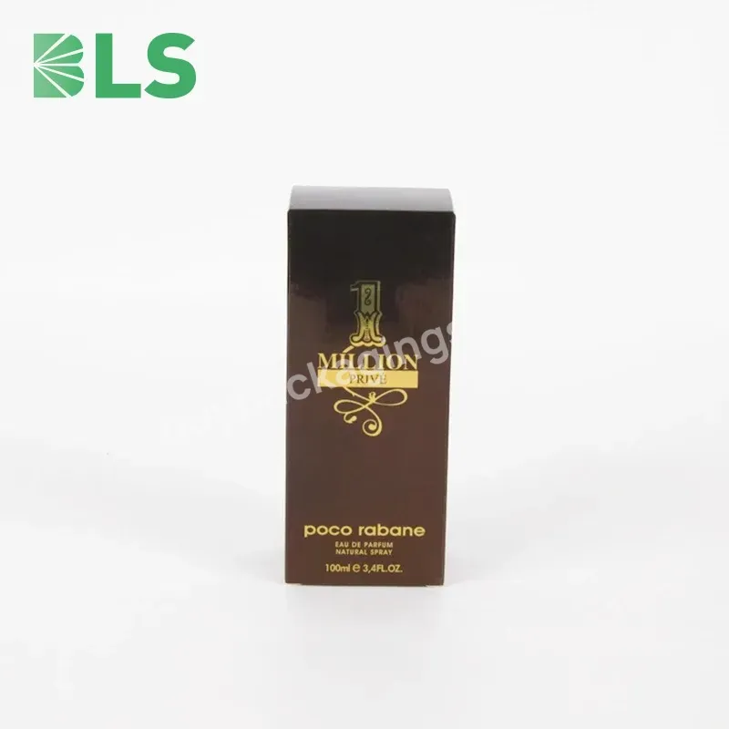 Wholesale Luxury Metal Caps Spray Clear Amber Empty Glass Tester Perfume Bottle With Paper Box