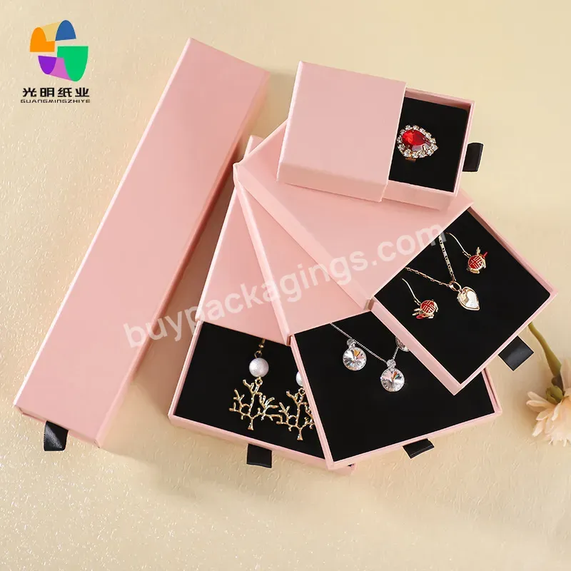 Wholesale Luxury New Design Custom Logo Cardboard Gift Storage Folding Packaging Jewelry Drawer Box