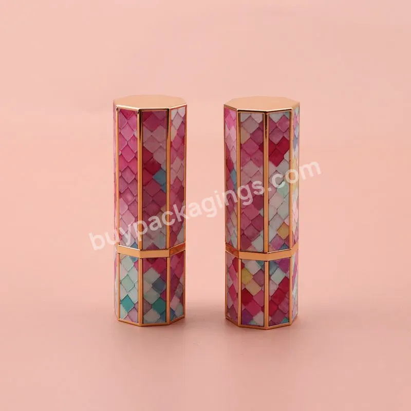Wholesale Novelty Rose Gold Octagon Luxury Empty Lipstick Tubes Containers Packaging With Nice Pattern - Buy Empty Lipstick Tubes,Octagon Lipstick Tubes,Lipstick Tubes Containers Packaging.