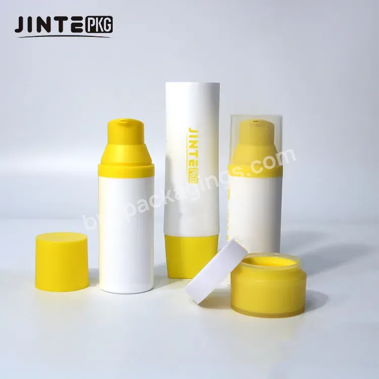 Wholesale Oem Empty Pet Plastic Cream Tube Pp Facial Cleanser Hand Body Cream Tube And Plastic Cosmetic Jars