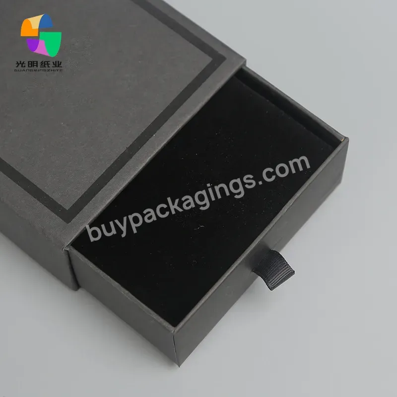 Wholesale Oem Luxury Craft Logo Cardboard Storage Jewelry Gift Drawer Box For Shipping Packaging
