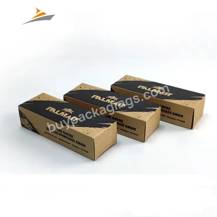 Wholesale One-stop Custom Eco Friendly High Quality Personalize Foldable Luxury Rigid Kraft Paper Sunglasses Packaging Box