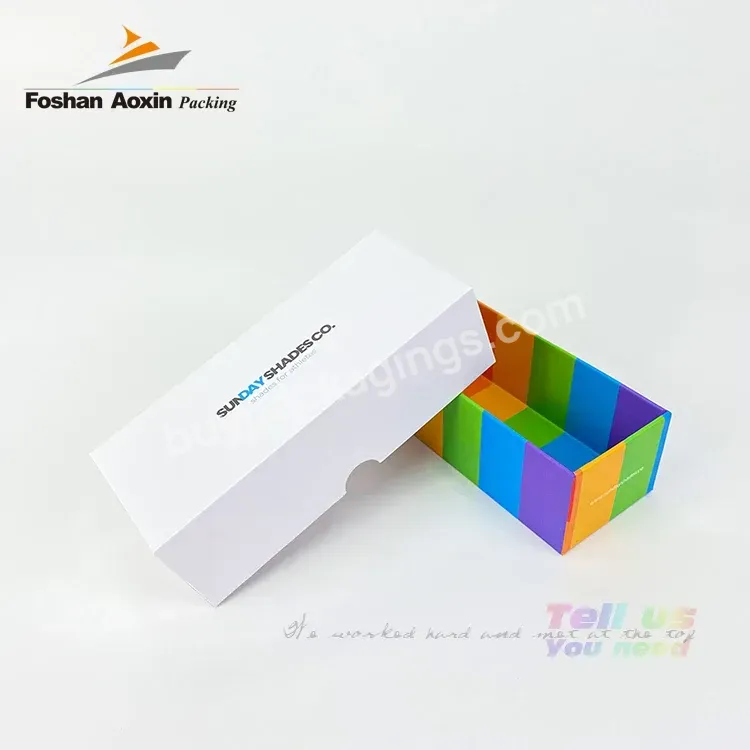 Wholesale One-stop Custom Personalized Recyclable Sunglass Packaging Luxury Cardboard Paper Cover Box