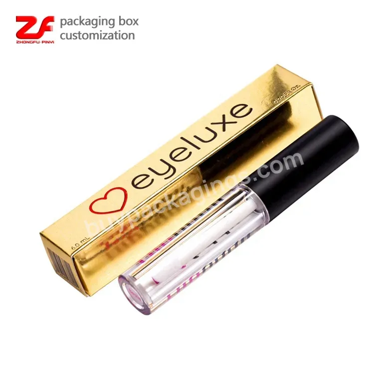 Wholesale Package Set Custom Made Logo Lipgloss Packaging Color Box Lip Gloss Long Box Slotted Boxes Cardboard Paper