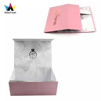 Wholesale Pink Folding Rigid Custom Luxury Paper Cardboard Clothes Magnetic Shirt Box Packaging With Foam Inserts