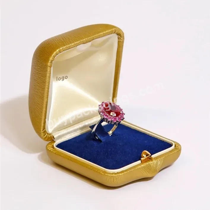 Wholesale Premium Leather Wedding Jewelry Packaging Box Fashion Style Custom Logo Display Box