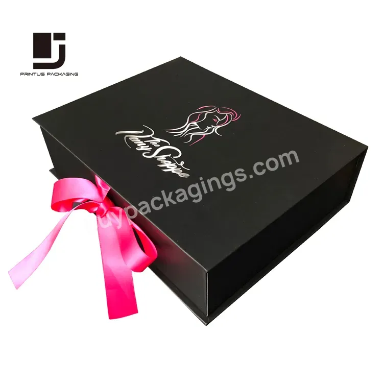 Wholesale Printed Brand Ribbon Closure Wig Gift Box Packaging - Buy Wig Gift Box Packaging,Wholesale Wig Gift Box Packaging,Wholesale Printed Brand Ribbon Closure Wig Gift Box Packaging.