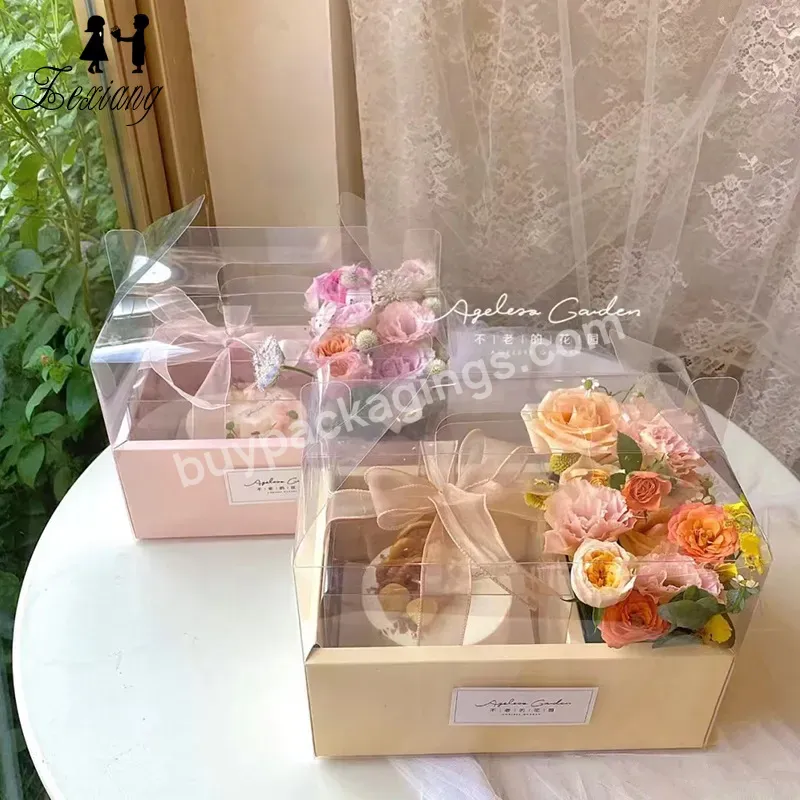 Wholesale Pvc Folding Cake Packaging Box With Window