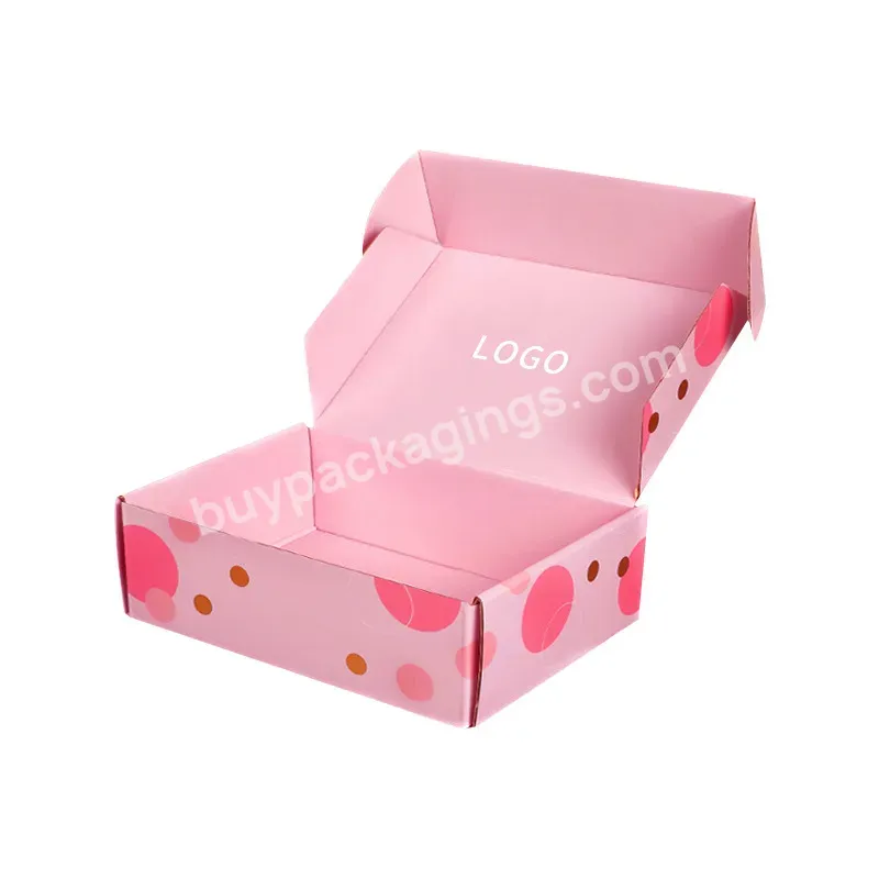 Wholesale Recyclable Corrugated Paper Foldable Personalized Custom Logo Printed Shipping Boxes Mailer Box