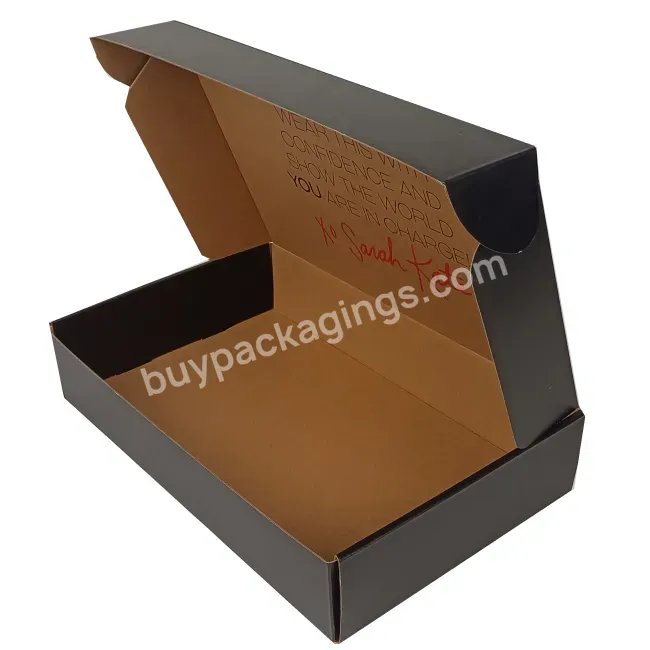 Wholesale Recycled Corrugated Black Box Mailer Box Packaging Newborn Gift Set Box Baby Clothes