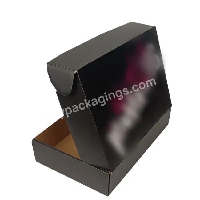 Wholesale Recycled Corrugated Black Box Mailer Box Packaging Newborn Gift Set Box Baby Clothes