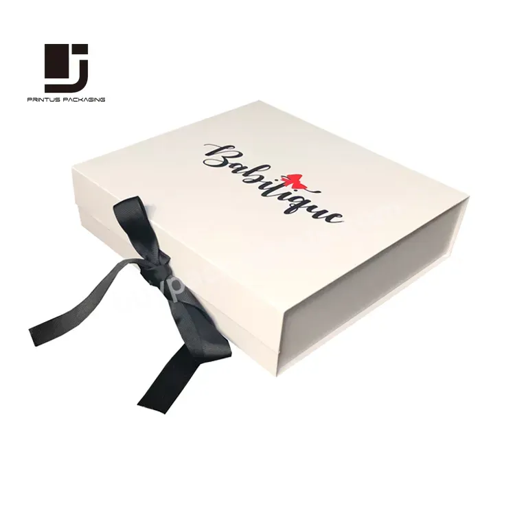 Wholesale Ribbon Closure Gift Packaging Box For Loungewear