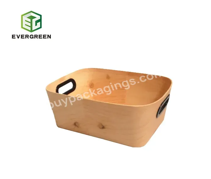 Wholesale Stocked Wood Grain Storage Flower Present Gift Package Paper Boxes