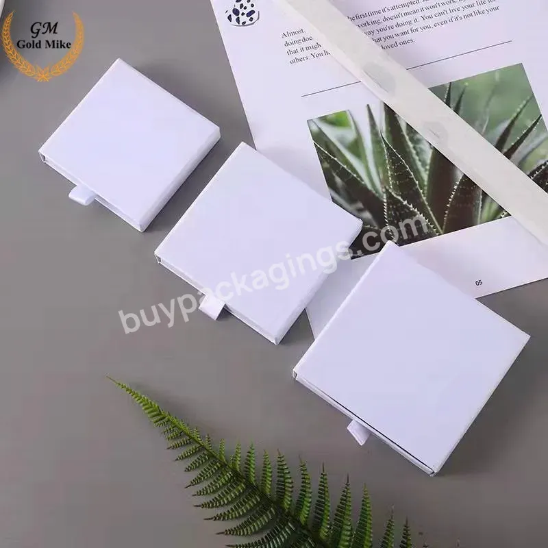 Wholesales Hot Stamp Logo Printing On Box White Gift Box Jewelry Packaging Customized Your Logo