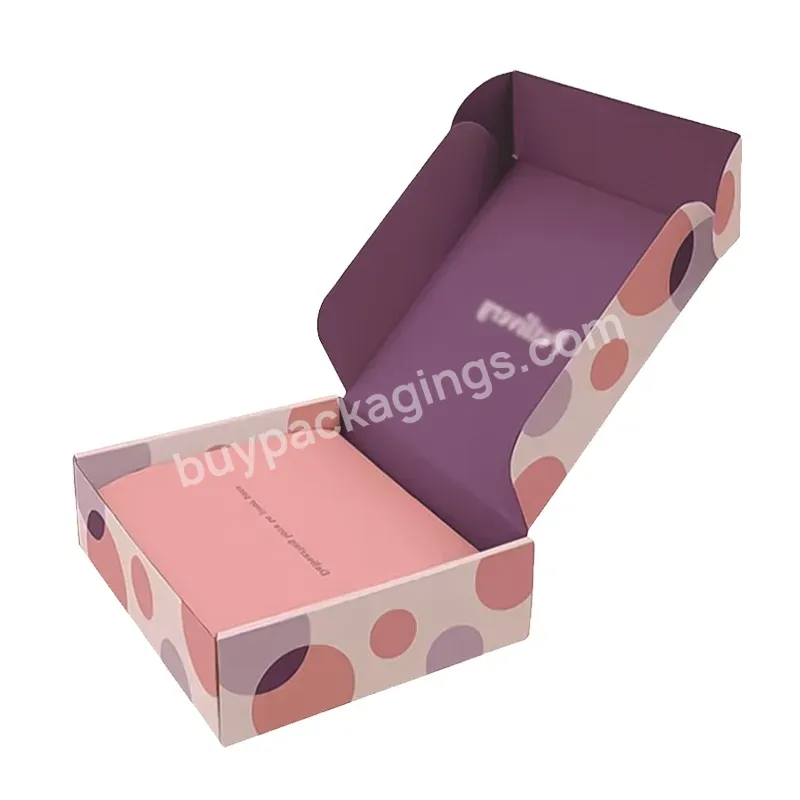 Whosale Double Sides Printed Cosmetic Set Mailing Shipping Box Corrugated Mailer Packaging Boxes