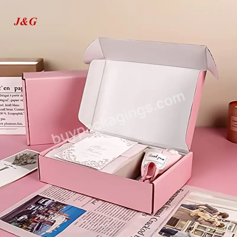 Whosale Double Sides Printed Cosmetic Set Mailing Shipping Box Corrugated Mailer Packaging Boxes