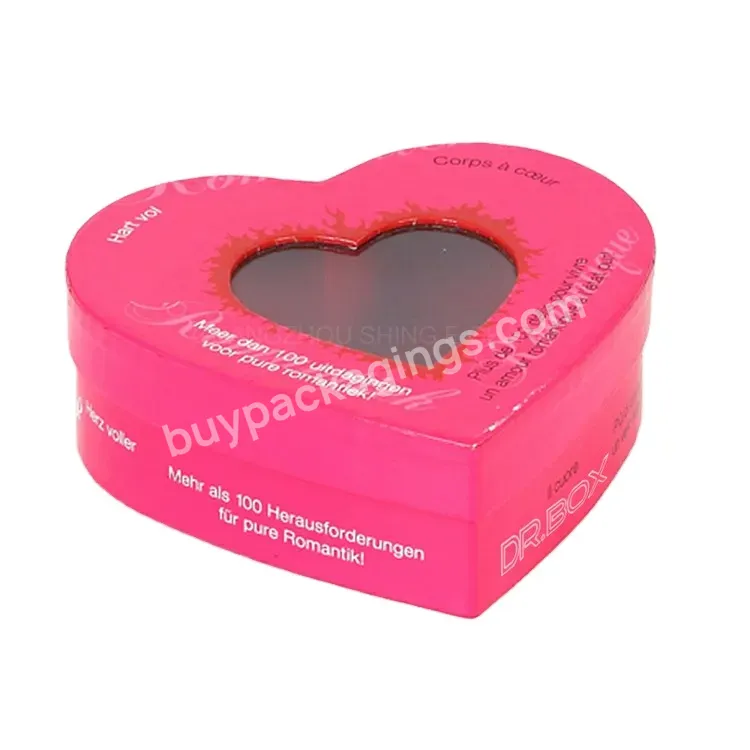 With Window Heart Shaped Boxes Wholesale/cardboard Empty Gift Heart Shape Chocolate Packaging Box