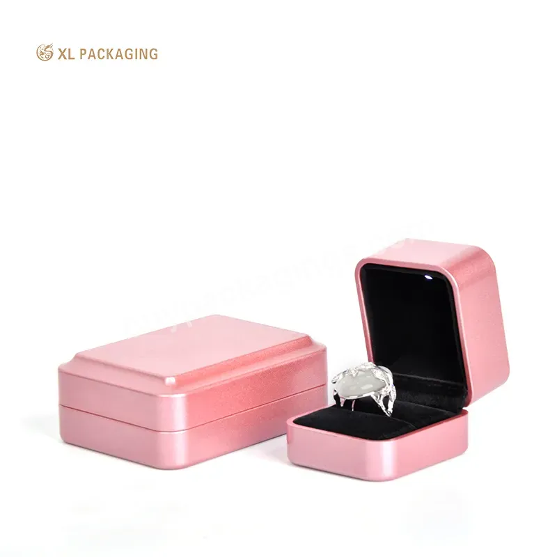 Xiang Long High Quality Custom Small Pink Paper Cardboard Ring Drawer Packaging Jewelry Box And Bag With Logo Printed