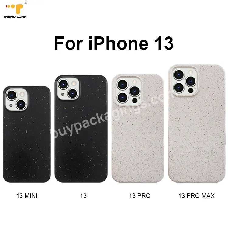 100% Biodegradable Compostable Covers Mobile Phone Back Cover For Iphone 13 Pro Max Phone Case